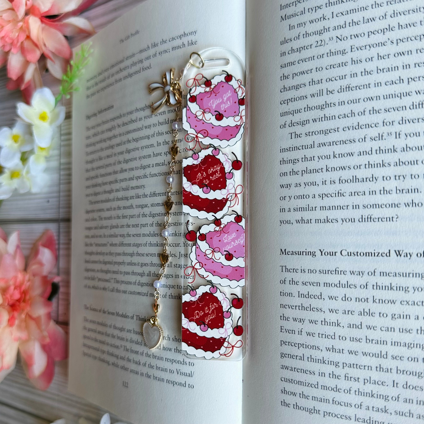 Romantic Cake Acrylic Bookmark