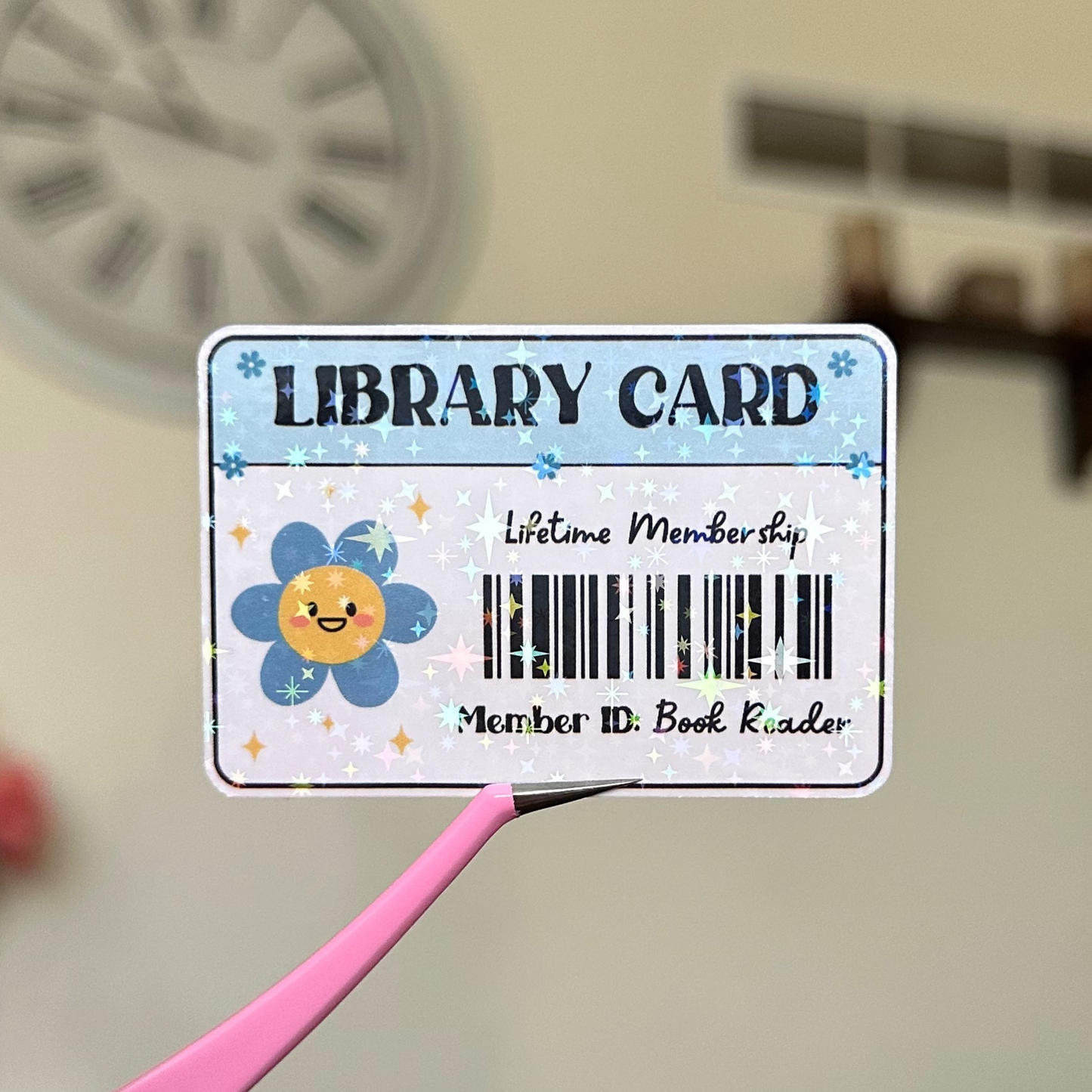 Library Card Sticker
