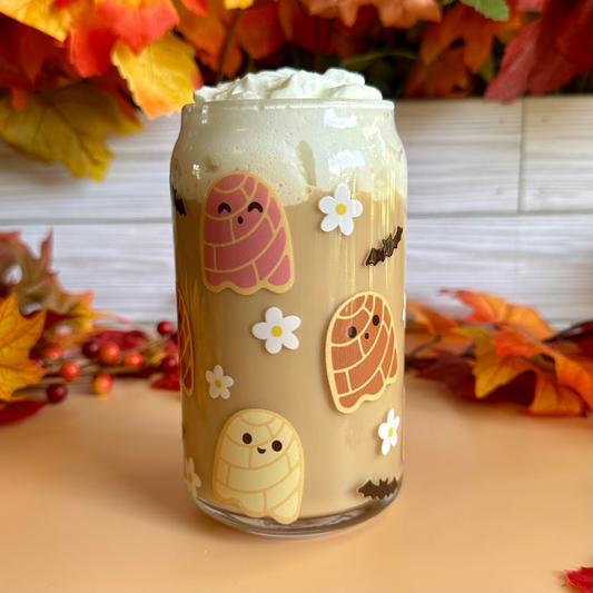 Ghosts Conchas 16oz Glass Cup