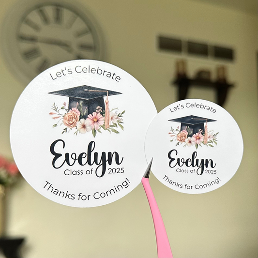 Custom Girl Graduation Sticker