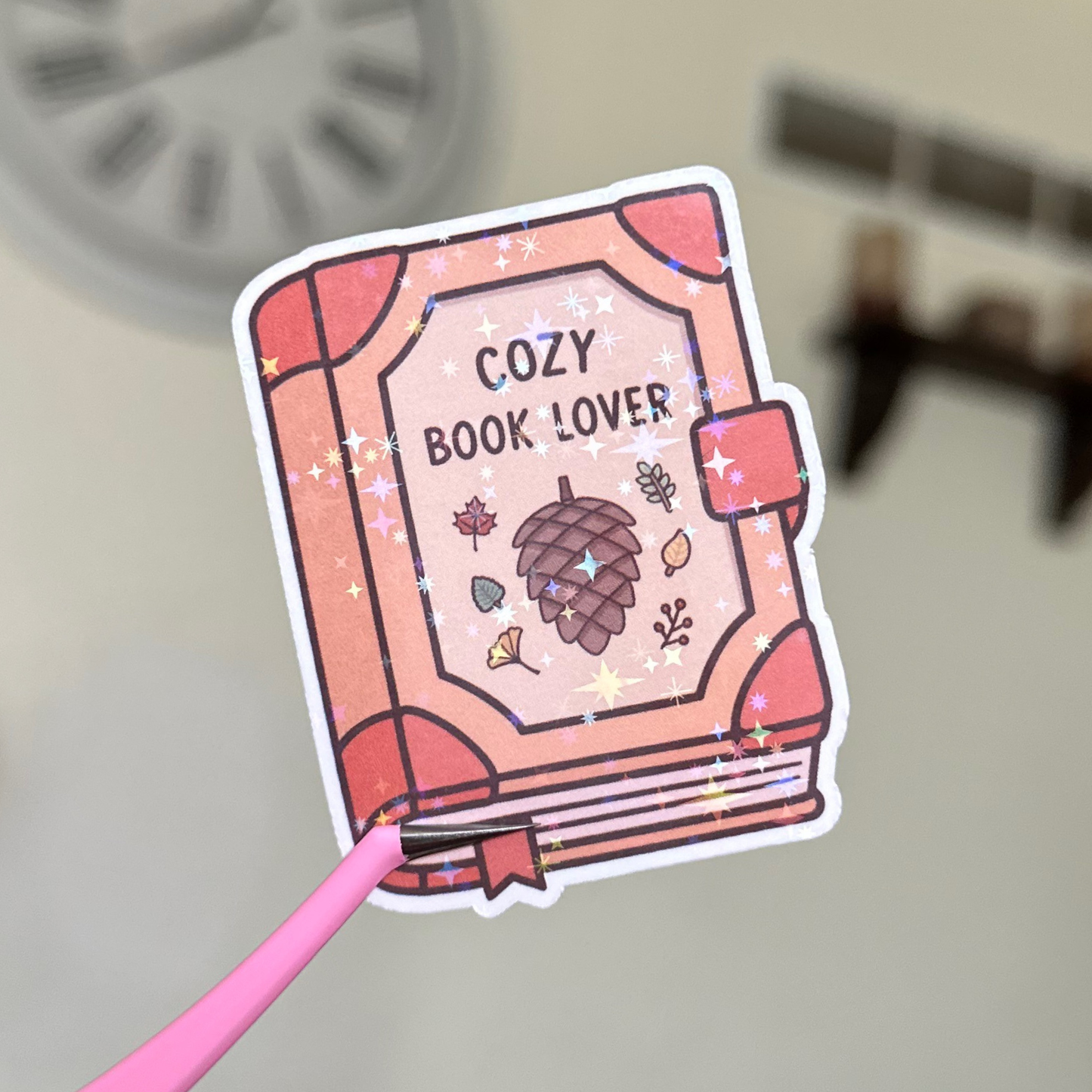 Cozy Book Lover Sticker
