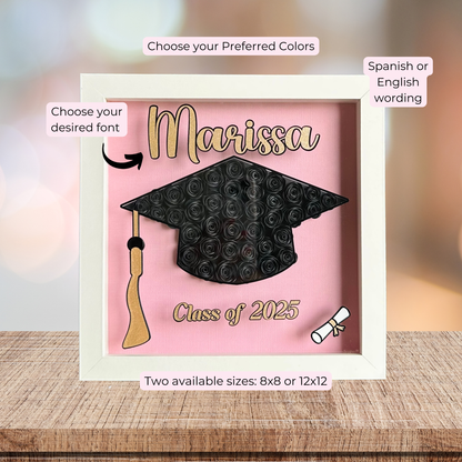 Girl Graduation Shadow Box