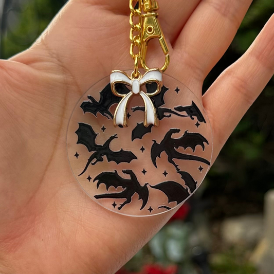 Black Dragons Acrylic Keychain