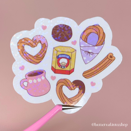 Heart Churros Sticker
