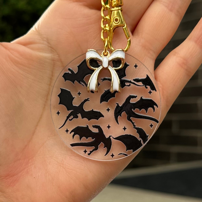 Black Dragons Acrylic Keychain