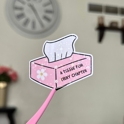 A Tissue for Every Chapter Sticker
