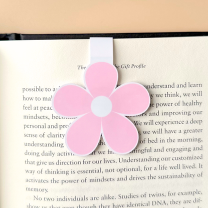 Soft Pink Flower Magnetic Bookmark