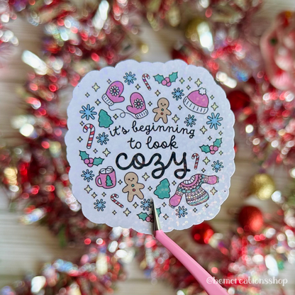 It's Beginning To Look Cozy Sticker