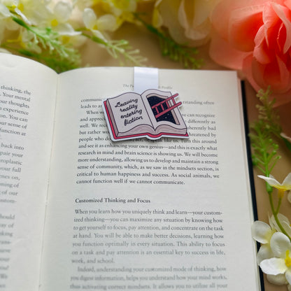 Leaving Reality Entering Fiction Magnetic Bookmark
