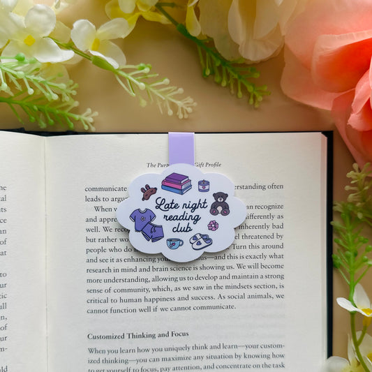 Late Night Reading Club Magnetic Bookmark