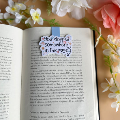 You Stopped Somewhere In This Page Magnetic Bookmark