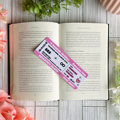 Bookish Airlines Boarding Pass Bookmark