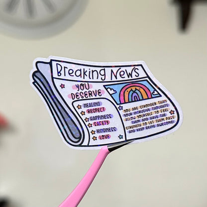 Breaking News Sticker