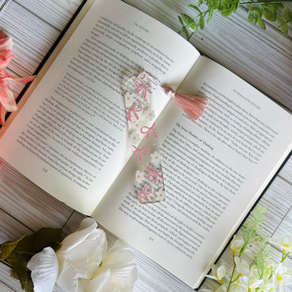 Floral Bow Acrylic Bookmark